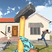 Скачать взломанную Granny Kick Neighbor: gun shooting game версия 6.2 apk на Андроид - Открытые уровни