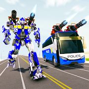 Скачать взломанную Полицейский автобус робот трансформации войн версия 3.1 apk на Андроид - Открытые уровни
