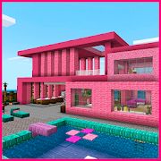 Скачать взломанную Розовый дом с мебелью . Майнкрафт карты и моды. версия 1.0.1 apk на Андроид - Бесконечные деньги