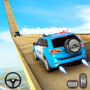 Скачать взломанную Полиция Prado автомобиль трюк - мег рампа трюки 3D версия 2.1 apk на Андроид - Бесконечные деньги