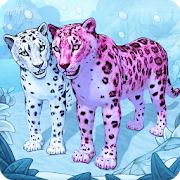 Скачать взломанную Симулятор Семьи Снежного Леопарда Онлайн версия 2.3 apk на Андроид - Много монет