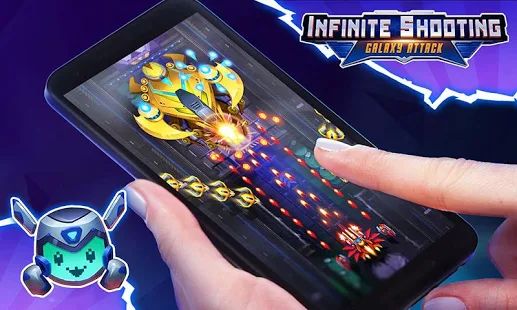 Скачать взломанную Infinite Shooting: Galaxy War версия 2.1.1 apk на Андроид - Много монет