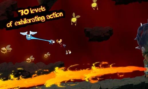 Скачать взломанную Rayman Jungle Run версия 2.4.3 apk на Андроид - Открытые уровни