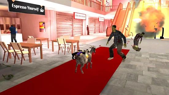 Скачать взломанную Goat Simulator GoatZ версия 1.4.6 apk на Андроид - Открытые уровни