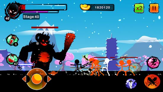 Скачать взломанную Stickman Ghost: Ninja Warrior Action Offline Game версия 1.9 apk на Андроид - Много монет