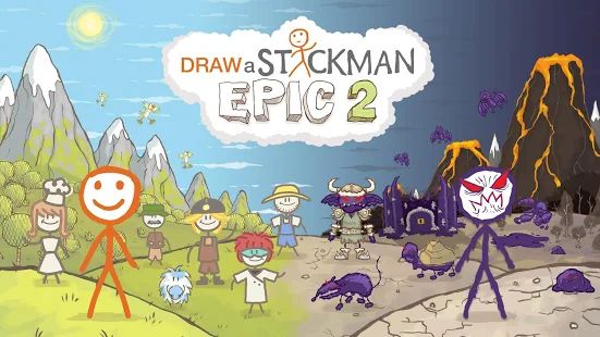 Скачать взломанную Draw a Stickman: EPIC 2 версия 1.1.1.565 apk на Андроид - Много монет