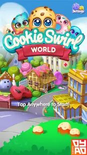 Скачать взломанную Cookie Swirl World версия 1.21.2 apk на Андроид - Открытые уровни