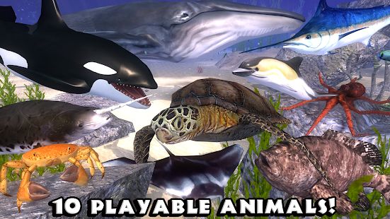 Скачать взломанную Ultimate Ocean Simulator версия 1.4 apk на Андроид - Открытые уровни