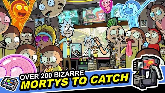 Скачать взломанную Pocket Mortys версия 2.15.0 apk на Андроид - Открытые уровни