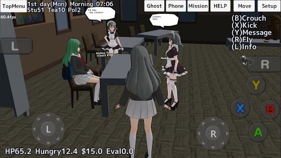 Скачать взломанную School Girls Simulator версия 1.0 apk на Андроид - Бесконечные деньги