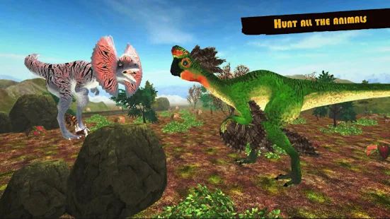 Скачать взломанную Dinosaur Games Simulator 2019 версия Зависит от устройства apk на Андроид - Открытые уровни