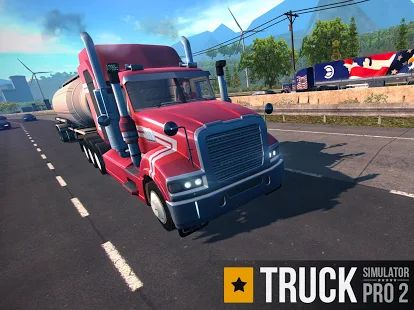 Скачать взломанную Truck Simulator PRO 2 версия 1.6 apk на Андроид - Бесконечные деньги