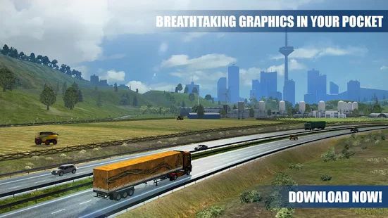 Скачать взломанную Truck Simulator PRO Europe версия 1.2 apk на Андроид - Открытые уровни