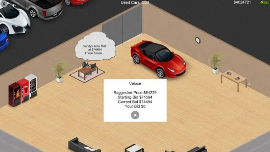 Скачать взломанную Auto Dealership Tycoon версия 2.0.4 apk на Андроид - Открытые уровни