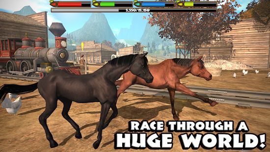 Скачать взломанную Ultimate Horse Simulator версия Зависит от устройства apk на Андроид - Много монет