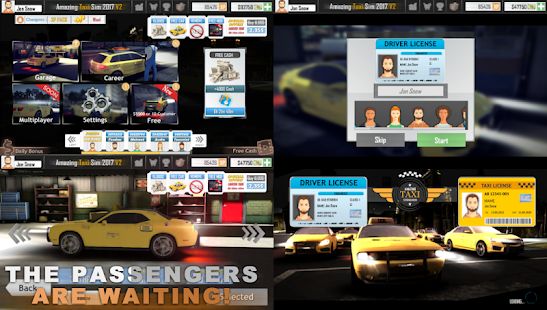 Скачать взломанную Amazing Taxi Simulator V2 2019 версия 1.0.9 apk на Андроид - Открытые уровни