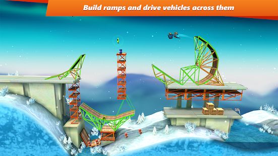 Скачать взломанную Bridge Constructor Stunts версия 3.0 apk на Андроид - Бесконечные деньги