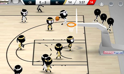 Скачать взломанную Stickman Basketball 2017 версия 1.1.4 apk на Андроид - Открытые уровни