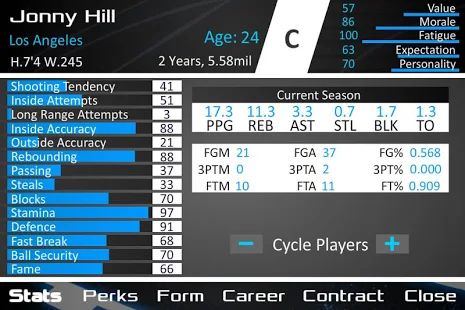 Скачать взломанную Basketball Dynasty Manager 16 версия 2.2.4 apk на Андроид - Бесконечные деньги