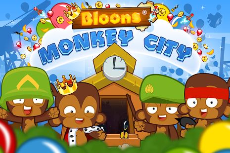 Скачать взломанную Bloons Monkey City версия 1.12.1 apk на Андроид - Много монет