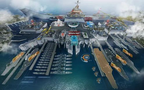 Скачать взломанную Battle Warship:Naval Empire версия 1.4.6.5 apk на Андроид - Открытые уровни