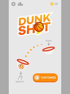 Скачать взломанную Dunk Shot версия 1.4.4 apk на Андроид - Много монет