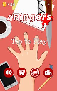 Скачать взломанную 4 Пальца - бесплатно игры с ножом версия 3.5 apk на Андроид - Бесконечные деньги