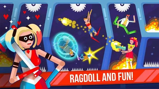 Скачать взломанную Ragdoll Rage: Heroes Arena версия 1.2.28 apk на Андроид - Много монет