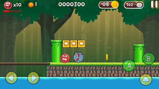 Скачать взломанную Red Ball : Bounce 4 Hero Adventure версия 1.3.1 apk на Андроид - Открытые уровни