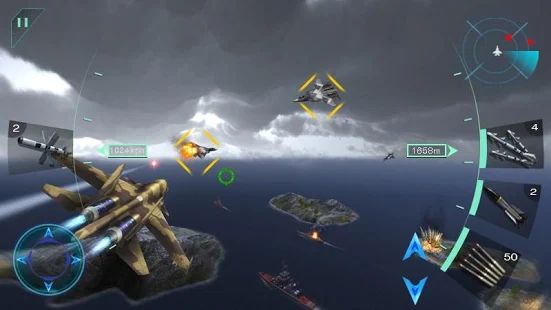 Скачать взломанную Воздушные битвы 3D версия 1.5 apk на Андроид - Бесконечные деньги