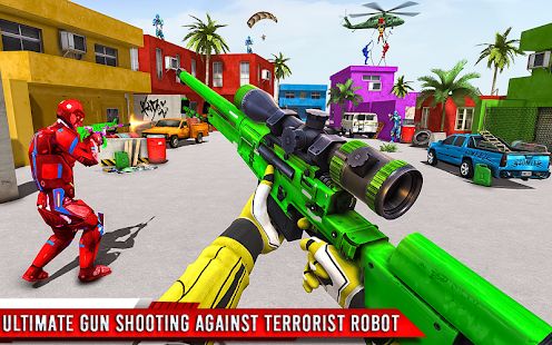 Скачать взломанную Fps робот стрелялки - Контртеррористическая игра версия 1.4 apk на Андроид - Бесконечные деньги