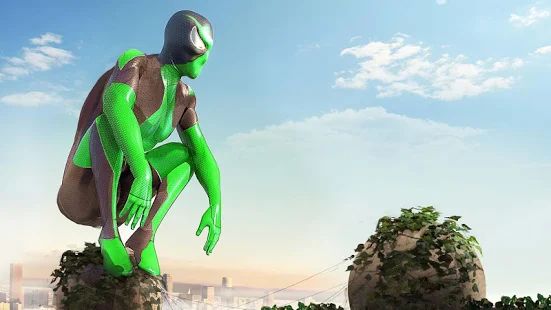 Скачать взломанную Rope Frog Ninja Hero - Strange Gangster Vegas версия 1.3.3 apk на Андроид - Открытые уровни