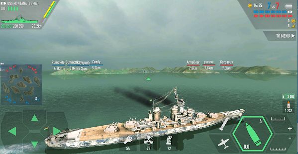Скачать взломанную Battle of Warships: Морской бой версия 1.72.12 apk на Андроид - Открытые уровни
