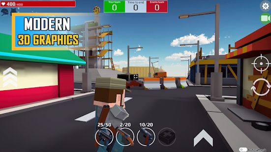 Скачать взломанную Pixel Grand Battle 3D версия 1.7.1 apk на Андроид - Бесконечные деньги
