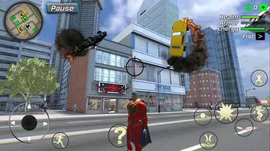 Скачать взломанную Amazing Powerhero : New York Gangster версия 1.0.2 apk на Андроид - Открытые уровни