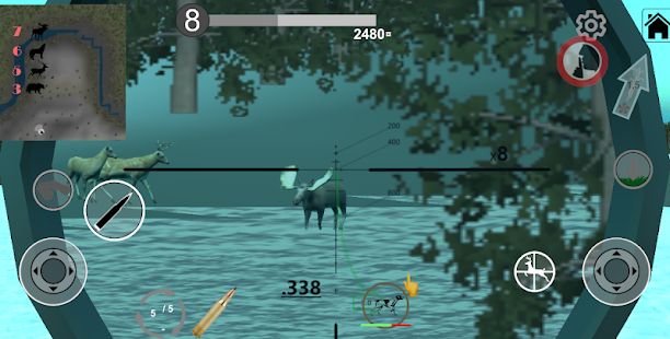 Скачать взломанную Симулятор охоты - игра. версия 5.05 apk на Андроид - Открытые уровни