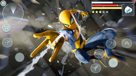 Скачать взломанную Spider Hero - Super Crime City Battle версия 1.0.6 apk на Андроид - Открытые уровни