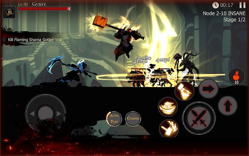 Скачать взломанную Shadow of Death: Dark Knight - Stickman Fighting версия 1.90.0.0 apk на Андроид - Много монет