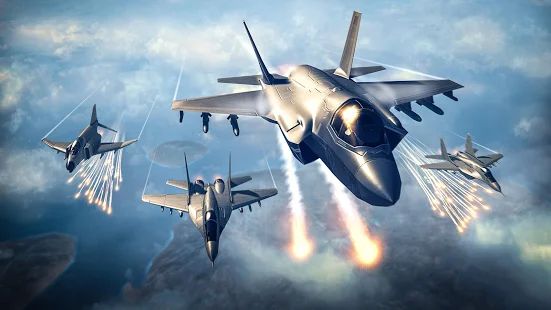 Скачать взломанную Sky Combat: онлайн ПВП бои на самолётах 5х5 версия 2.0 apk на Андроид - Бесконечные деньги