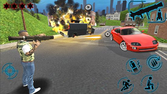 Скачать взломанную Crime Sim: Grand City версия 1.2 apk на Андроид - Много монет