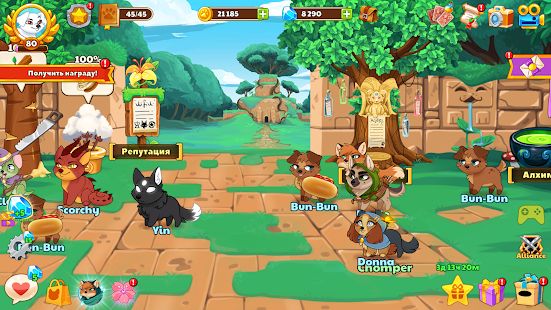 Скачать взломанную Собаки подземелья - Ленивая ролевая игра версия 1.0.7 apk на Андроид - Открытые уровни