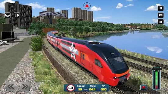Скачать взломанную город поезд Водитель имитатор 2019 поезд игры версия 4.2 apk на Андроид - Много монет