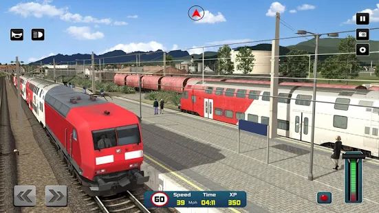 Скачать взломанную город поезд Водитель имитатор 2019 поезд игры версия 4.2 apk на Андроид - Много монет