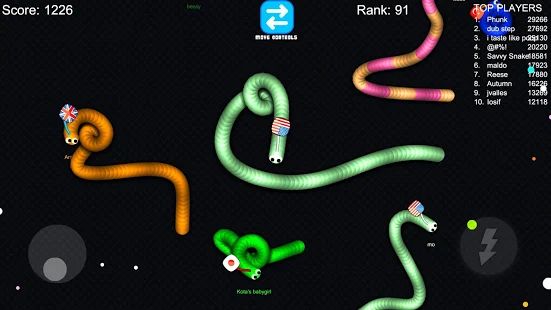 Скачать взломанную Slink.io - Игры со змеями версия Зависит от устройства apk на Андроид - Бесконечные деньги