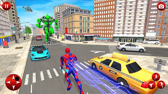 Скачать взломанную Superhero Robot Speed Hero версия Зависит от устройства apk на Андроид - Много монет