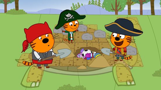 Скачать взломанную Три Кота: Сокровища пиратов. Приключения для детей версия 1.1.9 apk на Андроид - Много монет
