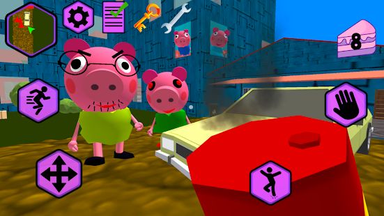 Скачать взломанную Piggy Neighbor. Family Escape Obby House 3D версия 1.9 apk на Андроид - Бесконечные деньги