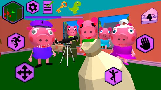 Скачать взломанную Piggy Neighbor. Family Escape Obby House 3D версия 1.9 apk на Андроид - Бесконечные деньги