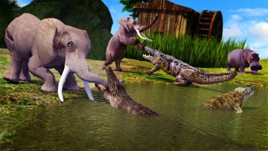 Скачать взломанную Animal Attack Simulator -Wild Hunting Games версия Зависит от устройства apk на Андроид - Много монет