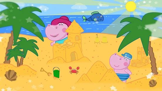 Скачать взломанную Пляжные приключения для детей версия 1.3.7 apk на Андроид - Много монет